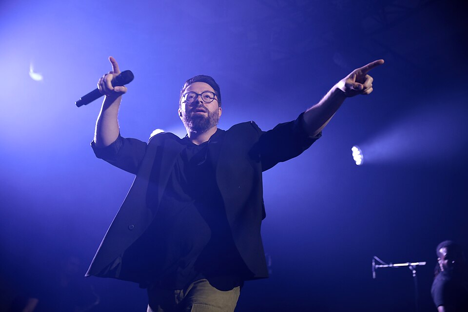 Danny Gokey performing live on stage